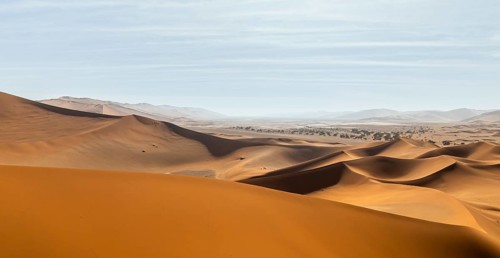 Aerial view of sand dunes in the Namib Desert, Namib Naukluft Park, Namibia