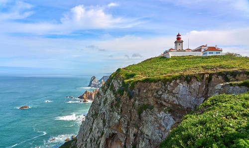Lighthouse of Cabo Raso, Atlantic Coast, Portugal
