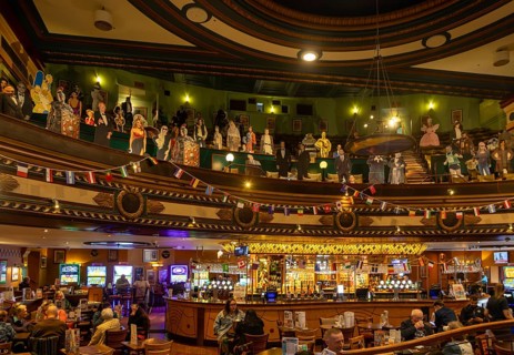 Interior The Playhouse theatre and cinema now Wetherspoon pub, Colchester, Essex, England, UK
