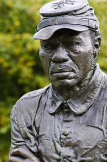 Black Buffle Soldiers Monument at the Frontier Army Museum Fort Leavenworth, Kansas