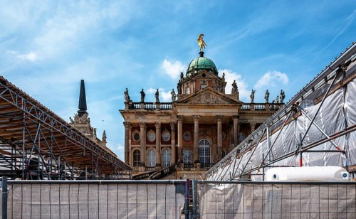 Extensive construction and sarnization of the New Palace in Sanssouci Park, Prussian Palace and