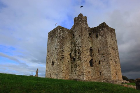 Dunmoe Castle in Navan, An Uaimh, a town in County Meath in Ireland