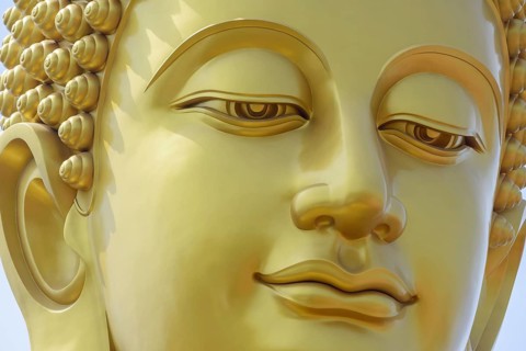 The 69-metre Buddha statue (Big Buddha Bangkok), in the lotus position, visible from afar across