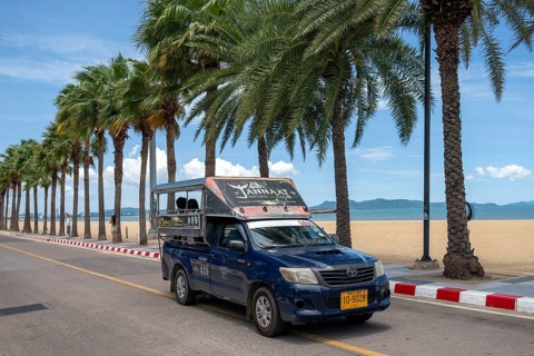 Jomtiensaineung Road Baht-Bus, Jomtien, Thailand