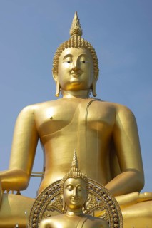 Largest Buddha statue in Thailand (Luang Pho Yai: the statue shows Buddha in the so-called