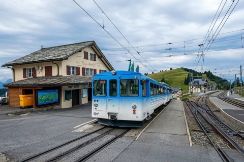 Arth Rigi Railway Railcar, Rigi Staffel, Arth, Switzerland