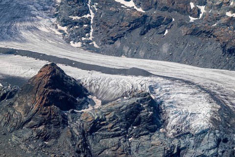Gorner Glacier, Monte Rosa Massif, Zermatt, Valais, Switzerland