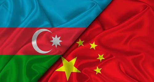 Bilateral relations between Azerbaijan and China. Flag of Azerbaijan and China