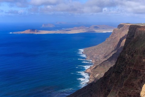 Lanzarote, Canary Islands, Spain, Europe, Mirador de El Risco de Famara, Parque El Bosquecillo,