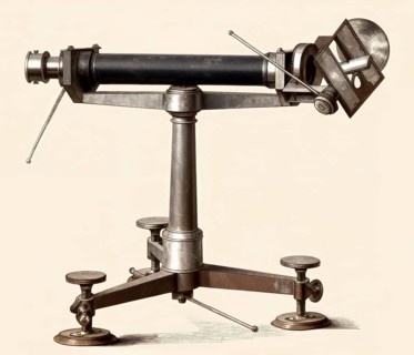 A heliotrope used in surveys by Johann Carl Friedrich Gauss, 1777 - 1855, German mathematician,