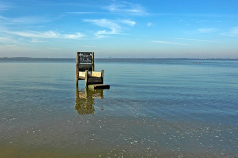 Port of Dangast with Kaiser Butjatha, East Frisia, Lower Saxony, Federal Republic of Germany