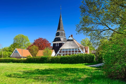 St. Johannis Church in Curslack, Hamburg, Germany +++ editorial use only