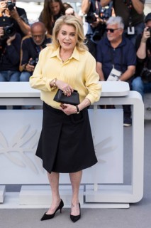Catherine Deneuve during the photocall for Gentle Monster at the Palais des Festivals et des