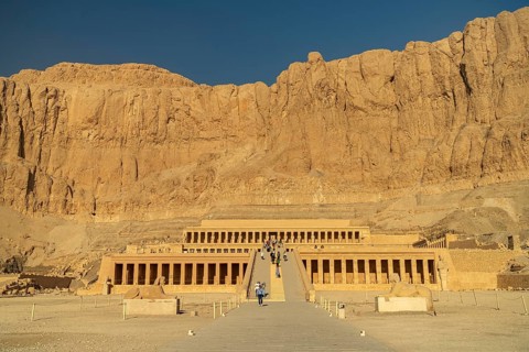 Mortuary temple of Hatshepsut and Mentuhotep II in Deir el-Bahari, Thebes West near Luxor, Egypt
