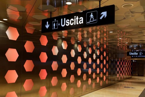 Duomo metro station, architect Massimiliano Fuksas, art subway, Metro dell' Arte, Naples, Campania,