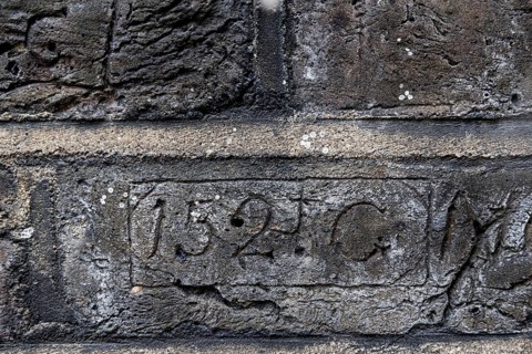 Secret London. A carved collar number reading 152 G, denoting an officer of the Metropolitan
