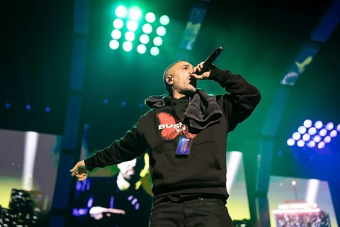 Bushido (real name: Anis Mohamed Youssef Ferchichi) live on Alles wird gut - Tour 2026 at the Uber