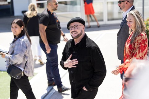 John Travolta photocall for Propeller One-Way Night Coach at the Palais des Festivals et des