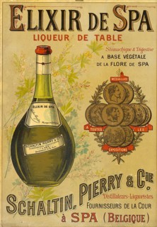 Advertising poster, drinks advertisement, an advertising poster by V. Palyart & Cie of Brussels