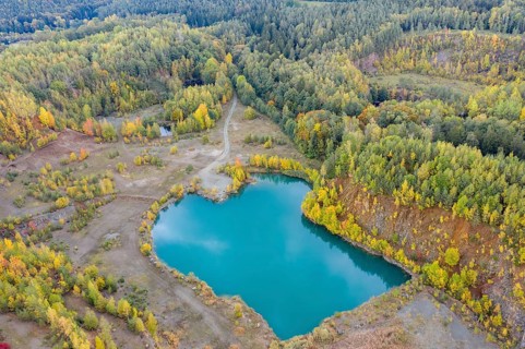 Thuringia, Thuringia, aerial view, post-mining landscape, cultivated landscape, landscape,