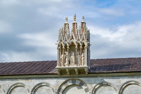 Piazza dei Miracoli at Pisa on a sunny day, Tuscany, UNESCO World Heritage, Italy, Europe, Europe