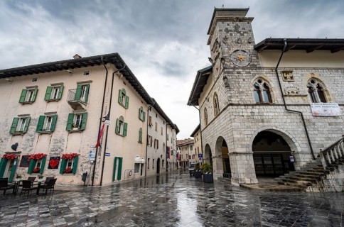 Historic Town Hall in Piazza Municipio, Old Town, Venice, Friuli-Venezia Giulia, Italy