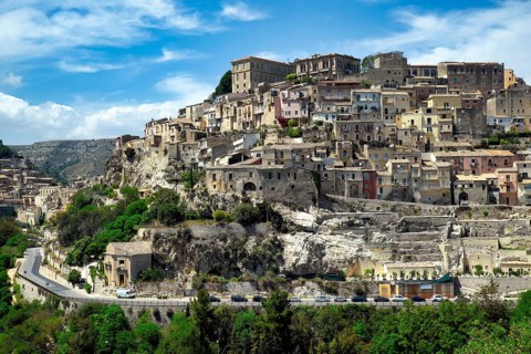 City view of Ragusa, late Baroque town of Val di Noto, UNESCO World Heritage, old town, Sicily,