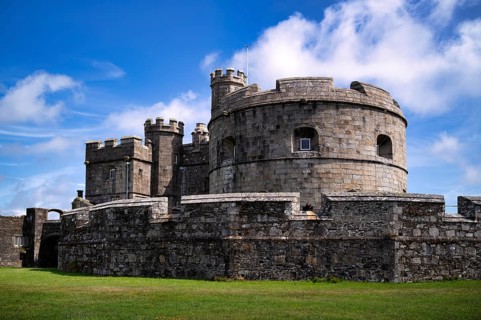 Tudor Gun Tower, Donjon, Residential Tower, Fortress, Pendennis Castle, Fort, Castle, Falmouth,