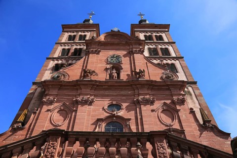 Amorbach Abbey, Monasterium vel Abbatia Amerbacensis, in the Odenwald, former Benedictine Abbey,
