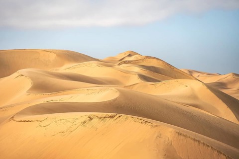 Sand dunes, sea of dunes, sandy desert, impressive desert landscape, Namib Naukluft Park, Namib