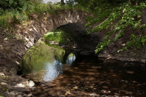 Aumatal, Germany, Greiz, Thuringia, bridge, bridge, flowing water, river, landscape, nature