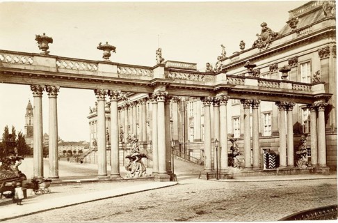 Potsdam, city palace, colonnades, wrestling colonnade, built in 1746. Knobelsdorff, city palace