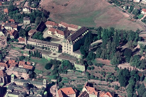 Baden Baden, historical aerial photos from 1960. Baden Baden, Baden-Württemberg, Germany