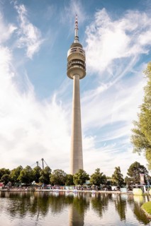 Olympic Tower at the Superbloom Festival in Munich's Olympic Park on 29.08.2026