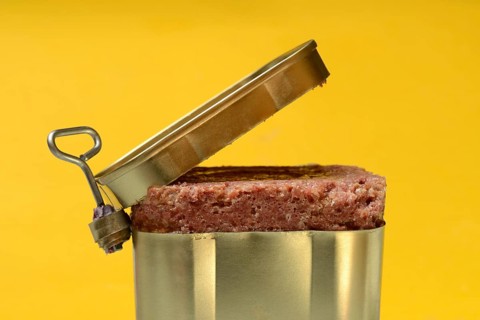 Canned corned beef, beef