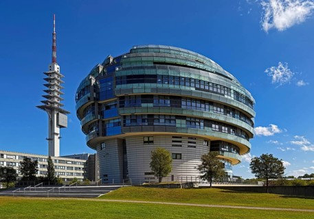 Telemax Radio Tower and International Neuroscience Institute, also known as Brain of Hanover,