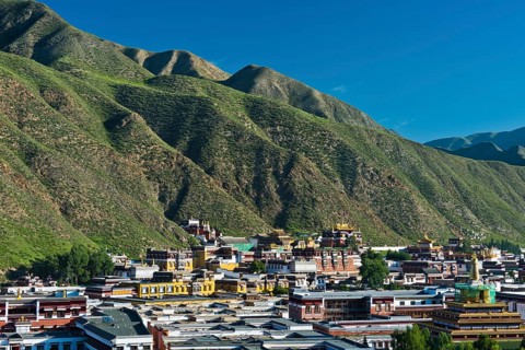 Labrang Tibetan Buddhist Monastery, Xiahe, in Gannan Tibetan Autonomous Prefecture, Gansu Province,