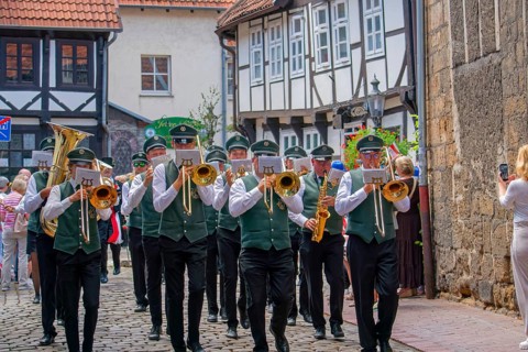 Moving free shooting to the old town of Minden 2026 Germany