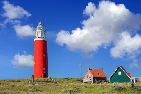 Red Lighthouse, West Frisian Islands, Texel, Texel Island, Friesland, Netherlands