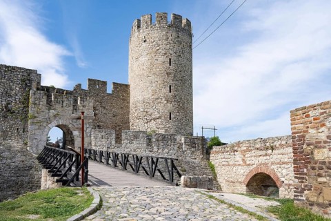Belgrade, Serbia. April 23rd 2026. Despot Stefan Tower, part of the Belgrade Fortress and
