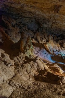 Complex rock formations in Limniatis Cave, hike from Aperi to Limniatis Cave, Limniatis Cave,