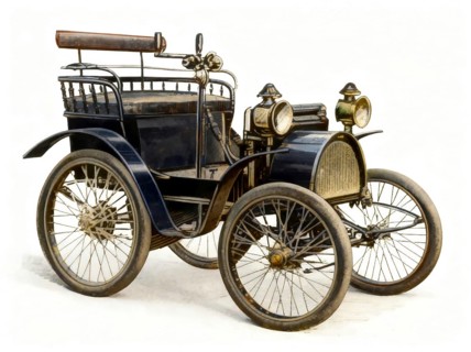 Renault Voiturette, Type A of 1898, the first automobile built by Louis Renault, 1877 – 1944,