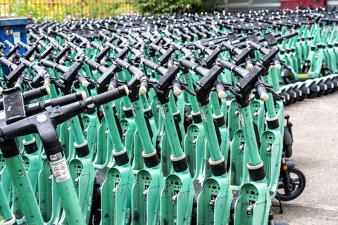 E-scooters delivered to a landlord's depot, serviced and repaired here