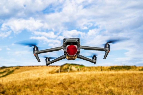 DJI MAVIC 3 PRO, Drone flying over fields