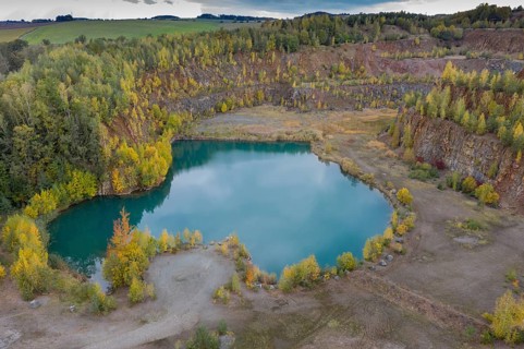 Thuringia, Thuringia, aerial view, post-mining landscape, cultivated landscape, landscape,