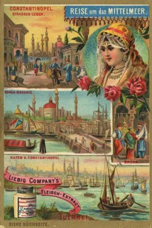 Picture series Journey around the Mediterranean, Turkey, Constantinople, Liebig picture, digitally
