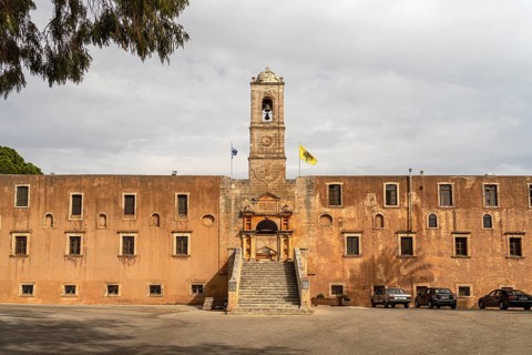 The Agia Triada Monastery on the Akrotiri Peninsula, Chania, Crete, Greece