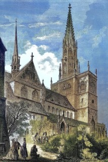 The Cathedral, Constan, Historic, digitally restored reproduction of an original 19th century