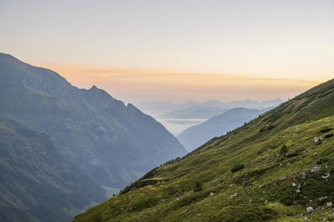 Sunrise in the Mountains at Hochalpenstraße, Pinzgau, Salzburg, Austria
