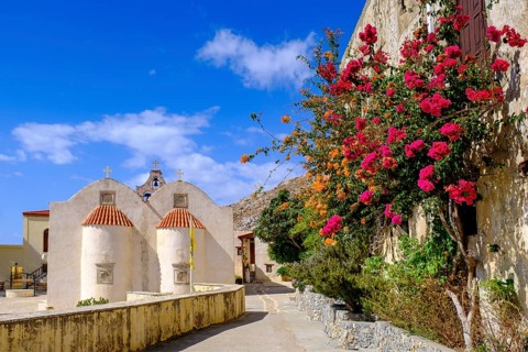 New Preveli Monastery, Preveli Monastery, near Plakias, Crete, Greece